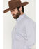 Image #2 - Wrangler Men's Classics Paisley Print Long Sleeve Button-Down Western Shirt, Blue, hi-res
