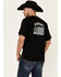 Jack Daniels' Men's Old #7 Flag Logo Graphic Short Sleeve T-Shirt , Black, hi-res