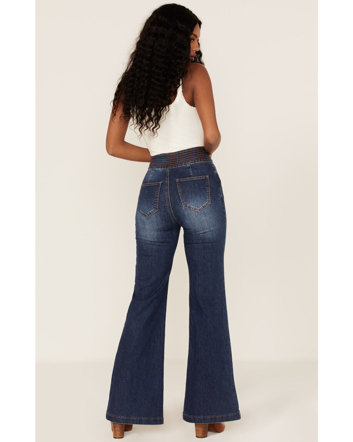 Image #3 - Flying Tomato Women's Seam Front Flare Jeans, , hi-res