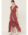 Beyond The Radar Women's Picnic Dot Maxi Dress, Red, hi-res