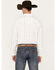 Blue Ranchwear Men's Twill Long Sleeve Pearl Snap Shirt, Ivory, hi-res