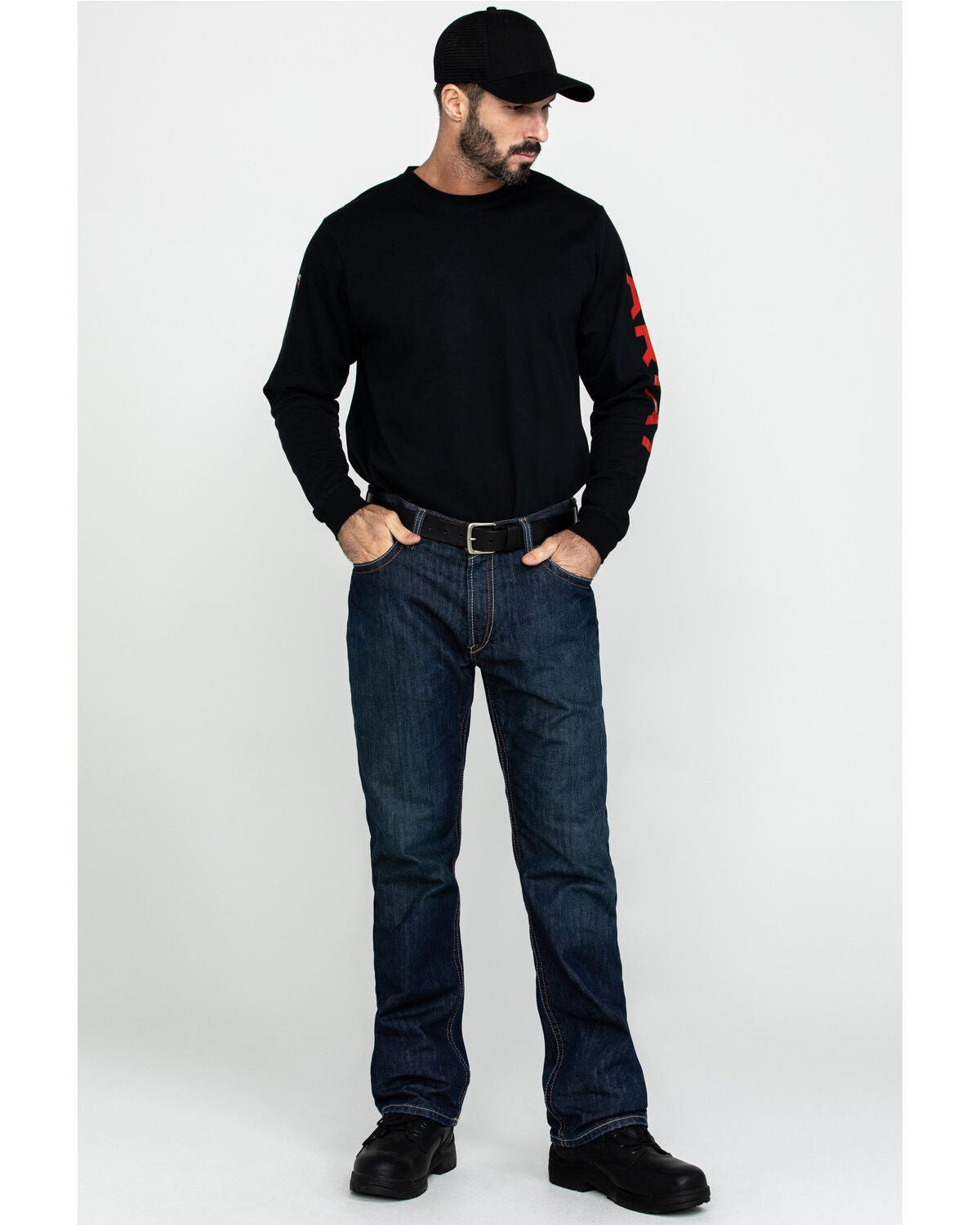 Ariat Men's Shale Fire Resistant Work Denim, Denim, hi-res
