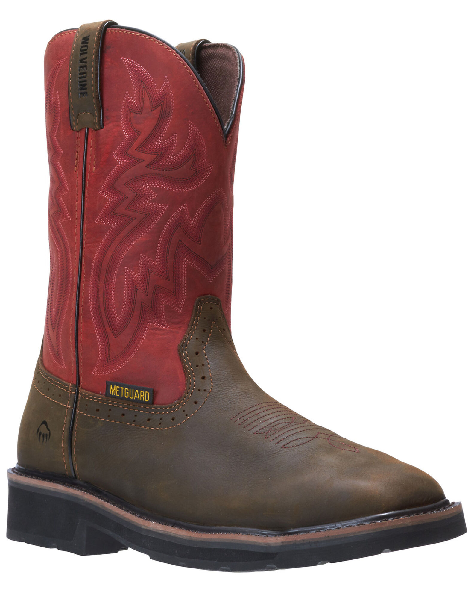 Product Name Wolverine Men s Rancher Western Work Boots Steel Toe