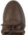 Women's Minnetonka Moosehide Fringed Kiltie Moccasins, Chocolate, hi-res