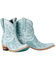 Image #1 - Lane Women's Robin Outlay Western Booties - Snip Toe, Blue, hi-res