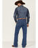 Image #3 - Blue Ranchwear Men's Buckaroo Medium Wash Stretch Regular Bootcut Jeans, Medium Wash, hi-res