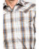 Image #4 - Roper Men's Brown Large Plaid Long Sleeve Western Shirt, , hi-res