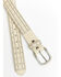 Image #2 - Shyanne Women's Cream Studded Western Belt, , hi-res