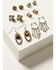 Shyanne Women's Champagne Chateau 6-Piece Jasper Earrings Set, Silver, hi-res