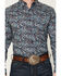 Image #3 - Ariat Men's Clem Paisley Print Long Sleeve Button-Down Western Shirt, Purple, hi-res