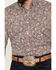 Roper Men's Amarillo Paisley Print Long Sleeve Button Down Western Shirt, Dark Orange, hi-res