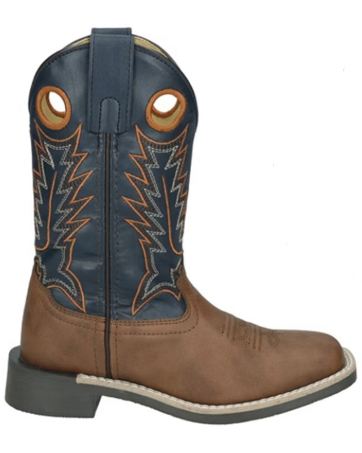 Image #1 - Smoky Mountain Little Boys' El Paso Western Boots - Broad Square Toe, Brown, hi-res