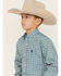 Image #2 - Cinch Boys' Printed Long Sleeve Button-Down Western Shirt, Blue, hi-res