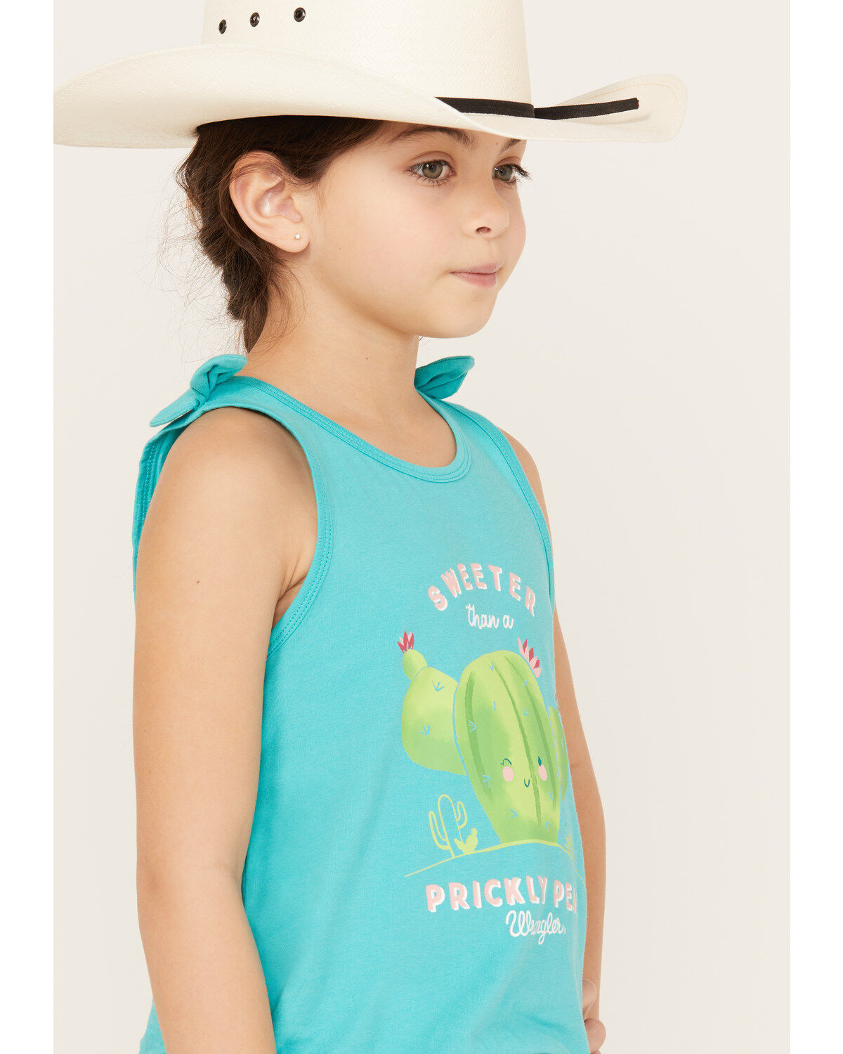 Image #2 - Wrangler Girls' Cactus Prickly Pear Graphic Tank Top, , hi-res