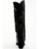 Dan Post Women's Daredevil Studded Tall Western Boots - Snip Toe, Black, hi-res