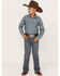 Image #1 - Cody James Boys' Stone Cold Wash Slim Boot Stretch Jeans, Dark Medium Wash, hi-res