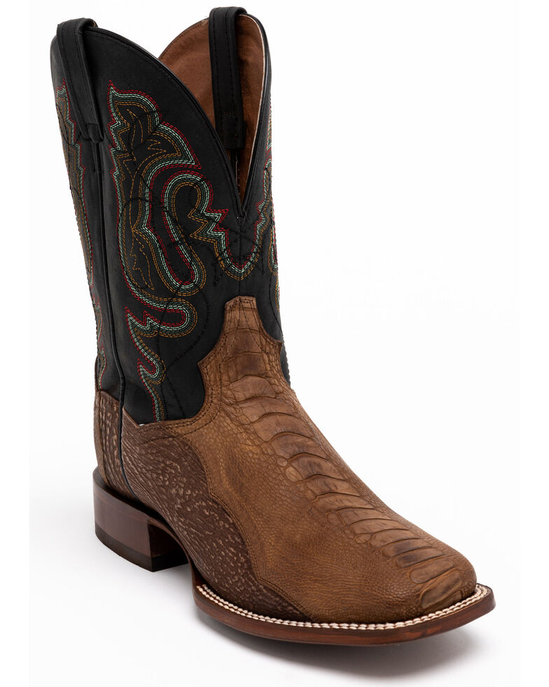 justin men's bay apache western boots brown