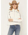Image #1 - Hooey Women's Fleece 1/2 Zip Pullover, White, hi-res
