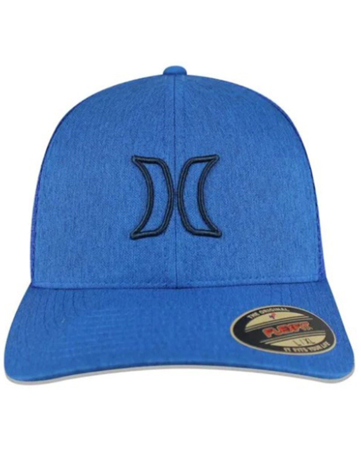 Hurley Men's Black Port Icon Logo Flexfit&reg; Ball Cap, Blue, hi-res