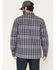Image #4 - Hawx Men's FR Fulton Plaid Print Button-Down Work Shirt Jacket, Medium Grey, hi-res