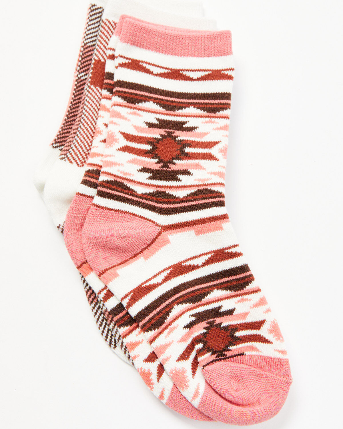 Image #2 - Shyanne Girls' 2-Pack Novelty Crew Socks, Mauve, hi-res