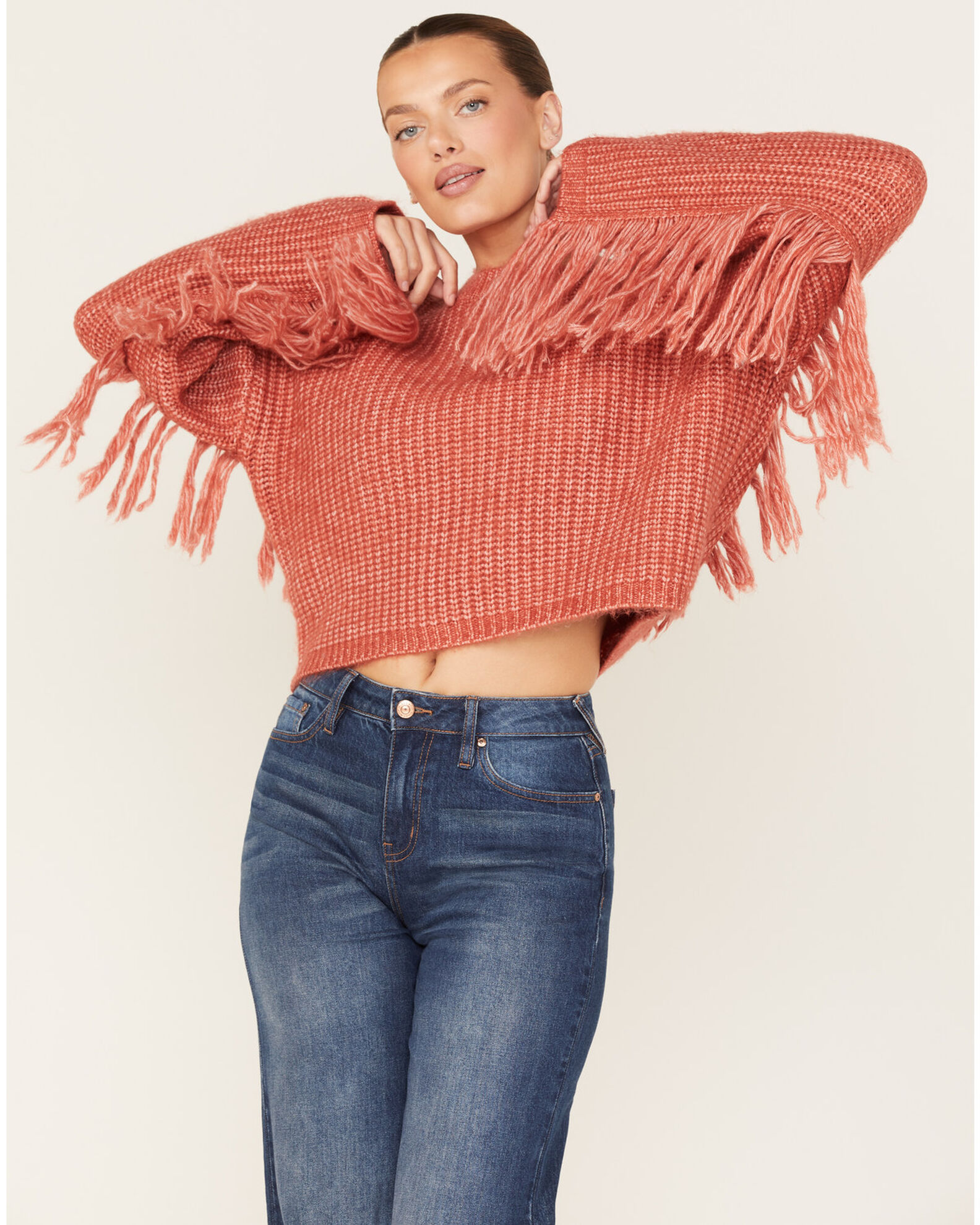 Fringe sweater clearance