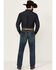 Image #3 - Wrangler Retro Men's 88MWZ Koewin Medium Wash Slim Straight Stretch Denim Jeans - Tall, Medium Wash, hi-res