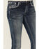 Image #4 - Grace in LA Women's Medium Wash Mid Rise Diamond Pocket Bootcut Stretch Denim Jeans, Medium Wash, hi-res