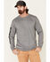 Image #1 - Wrangler FR Men's Flag Skull Graphic Long Sleeve Work Shirt , , hi-res