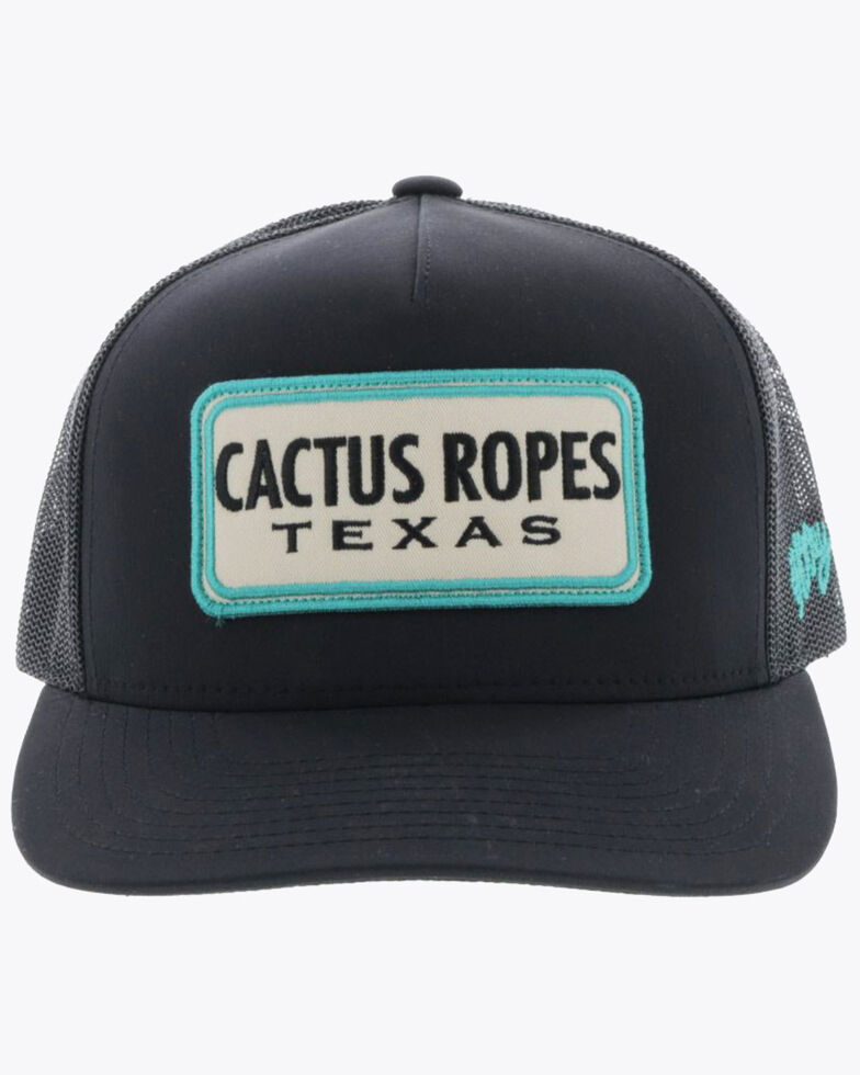 Hooey Men's Black Cactus Ropes Logo Mesh Ball Cap Boot Barn
