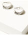Image #1 - Idyllwind Women's Austin Steer Head Hoop Earrings, Silver, hi-res