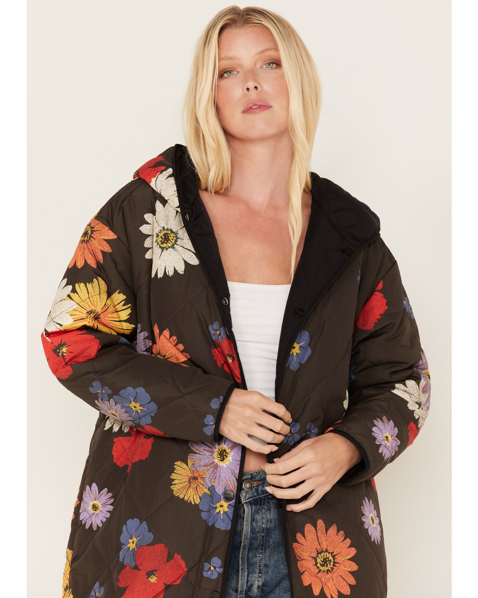 Women's floral print jackets cheap