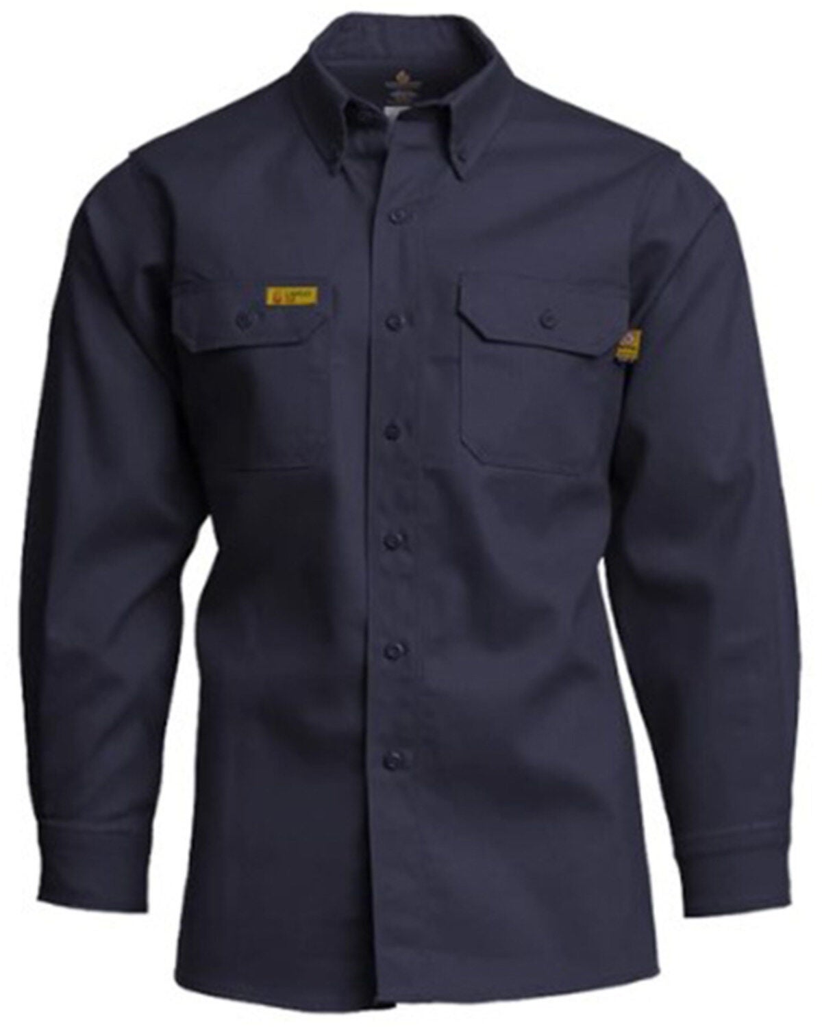 Image #1 - Lapco Men's FR Gold Label AC Uniform Long Sleeve Button Down Work Shirt - Tall, , hi-res