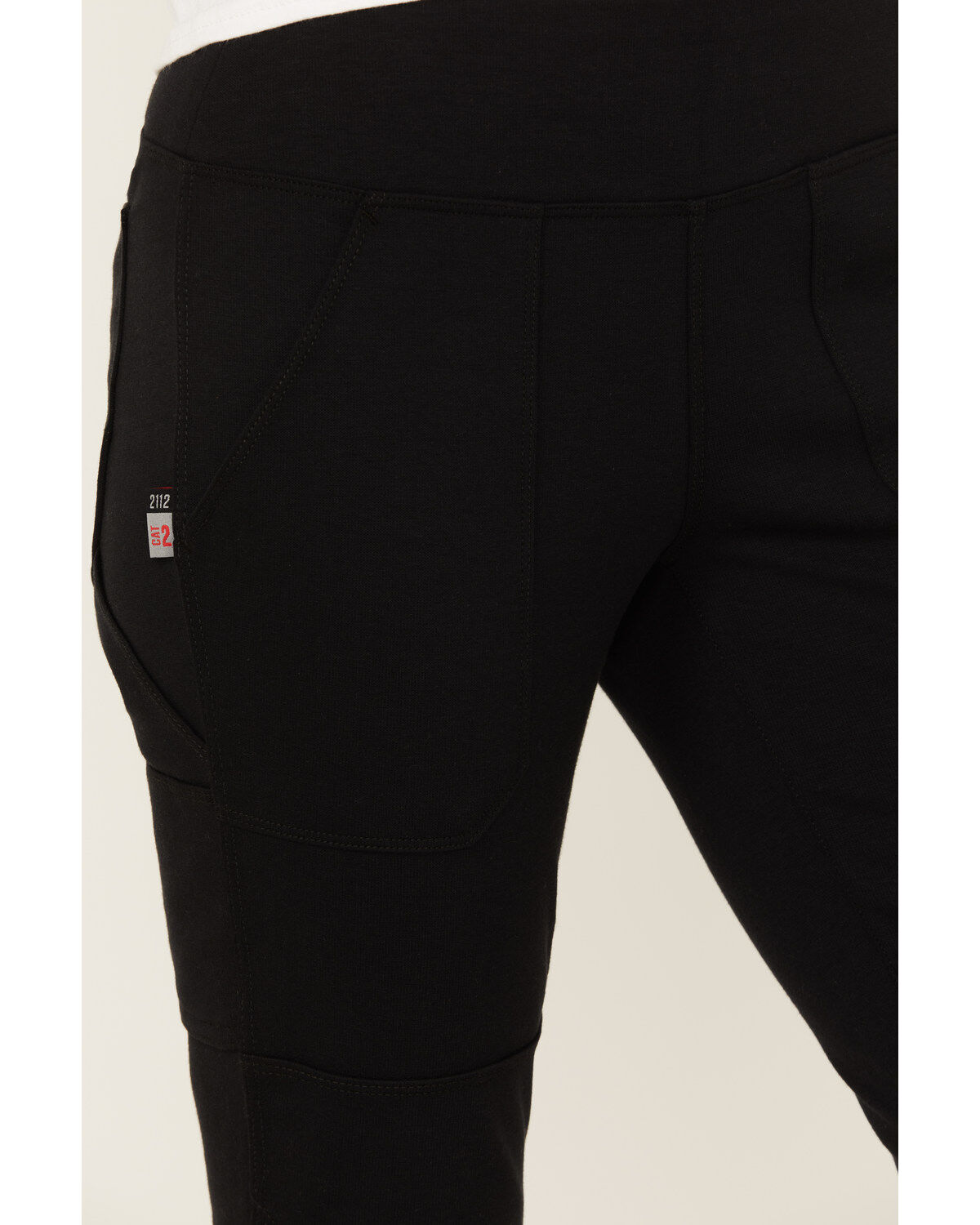 Image #2 - Carhartt Women's FR Force Fitted Midweight Utility Leggings, Black, hi-res