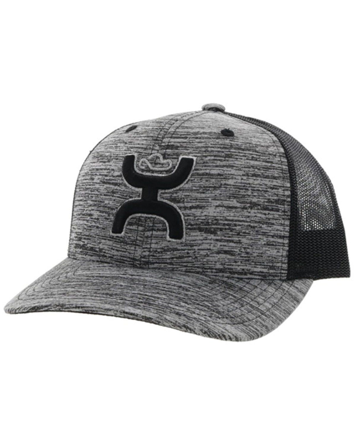 Hooey Men's Sterling Embroidered Logo Trucker Cap, Grey, hi-res