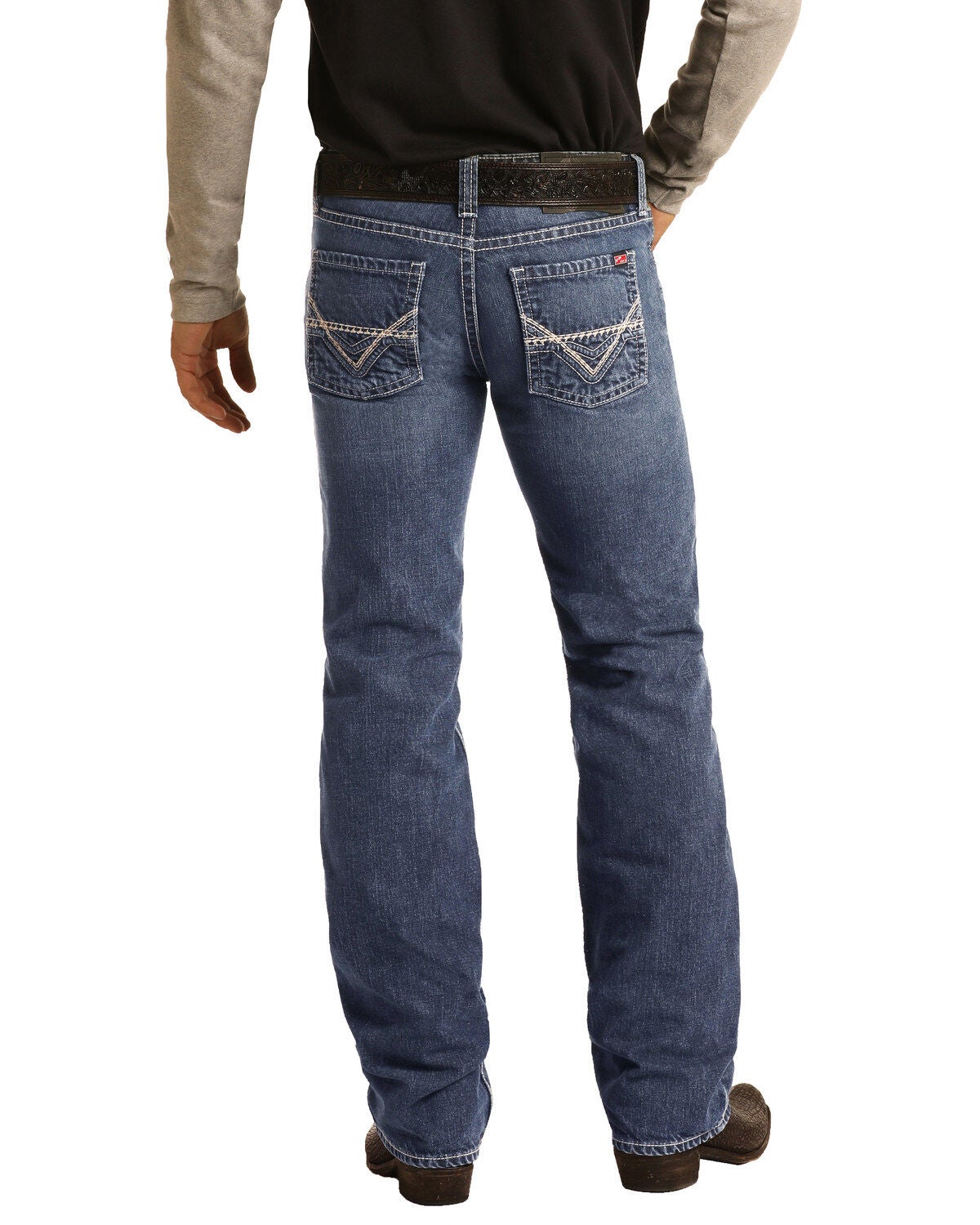 Rock & Roll Denim Men's FR Pistol Light Classic Straight Work Jeans, Blue, hi-res