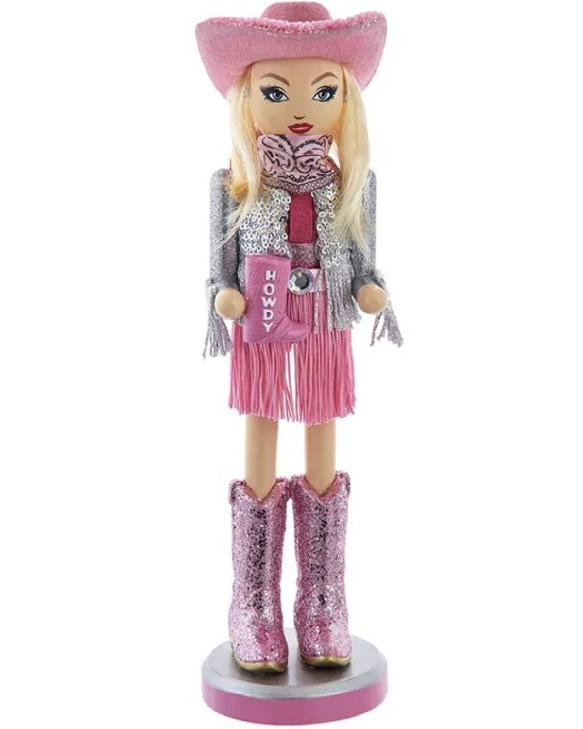 Image #1 - Kurt Adler 12" Honky Tonk Cowgirl Nutcracker, Multi, hi-res