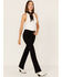 Image #1 - Levi's Women's 501 High Rise Flare Jeans, Black, hi-res