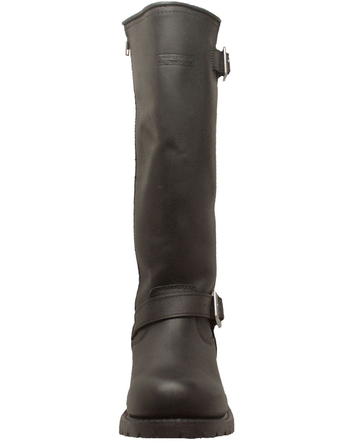 Image #4 - Ad Tec Men's Engineer Biker Boots - Round Toe, Black, hi-res