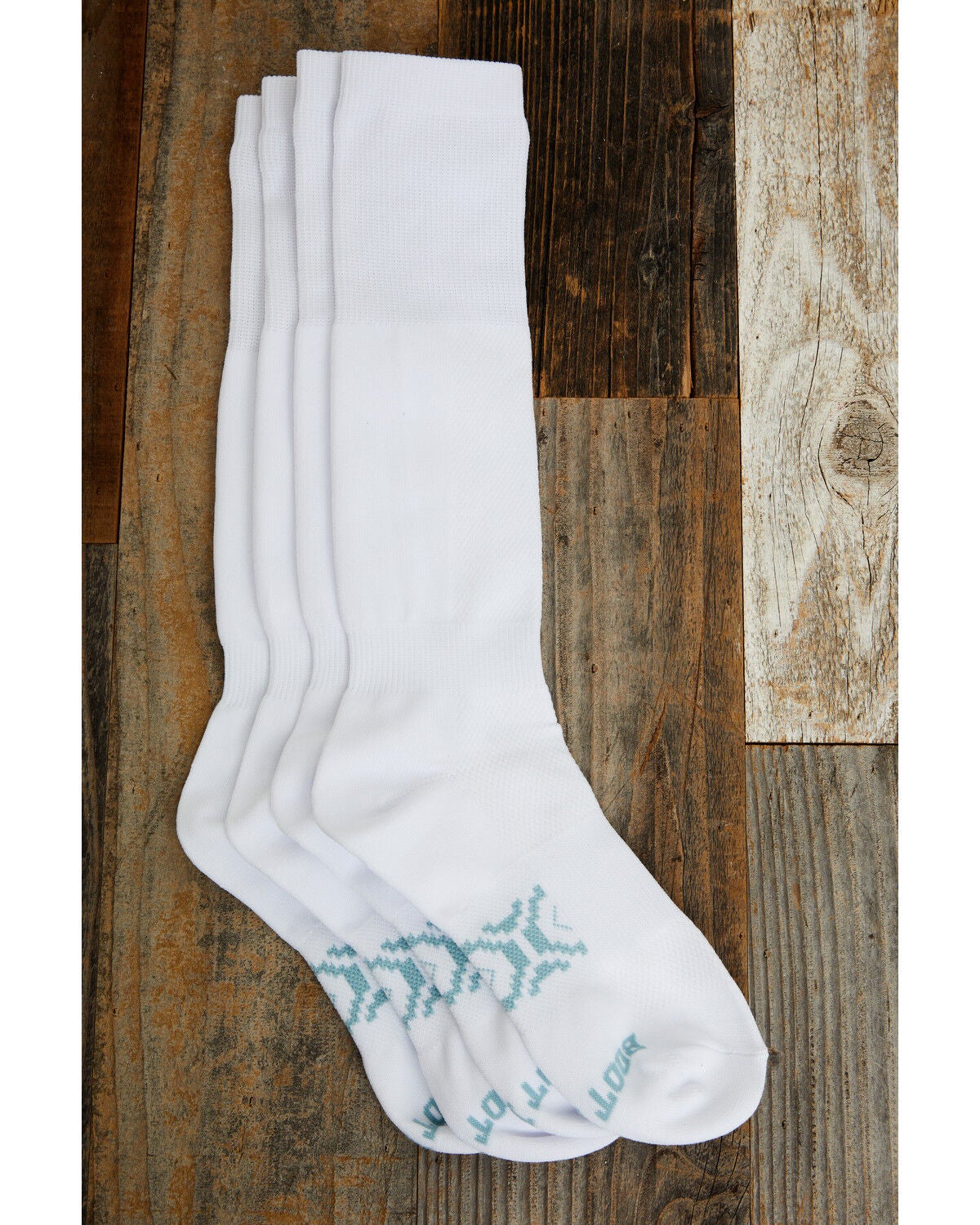 Boot Barn Women's Ultra Light Over The Calf Socks - 2 Pack, White, hi-res