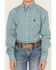 Image #3 - Cinch Boys' Printed Long Sleeve Button-Down Western Shirt, Blue, hi-res