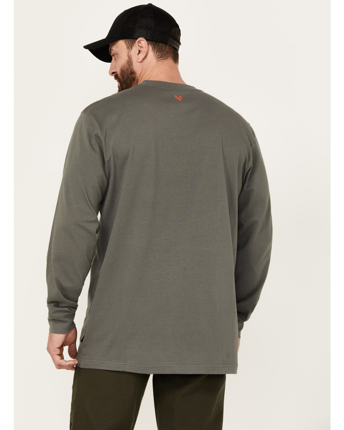 Image #4 - Hawx Men's Long Sleeve Graphic Work T-Shirt, Charcoal, hi-res