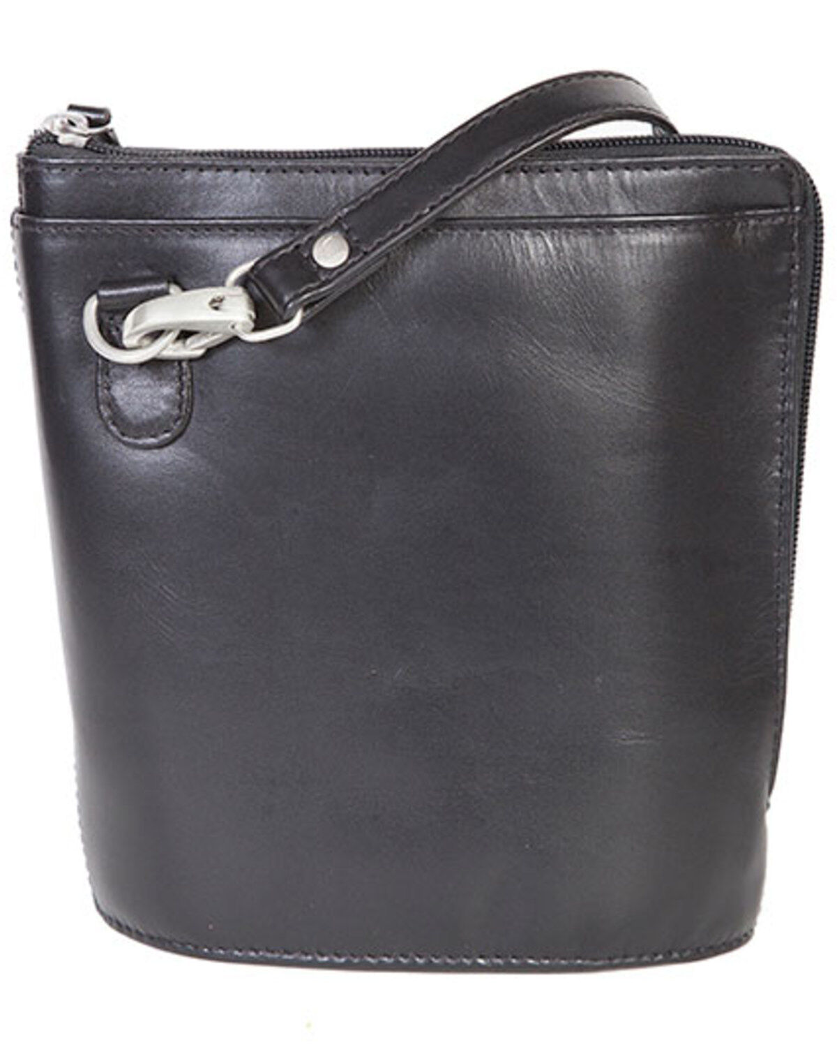 Image #1 - Scully Women's Leather Crossbody Bag, Black, hi-res