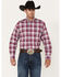 Image #1 - Ariat Men's Fosco Pro Stretch Plaid Button Down Western Shirt, Pink, hi-res