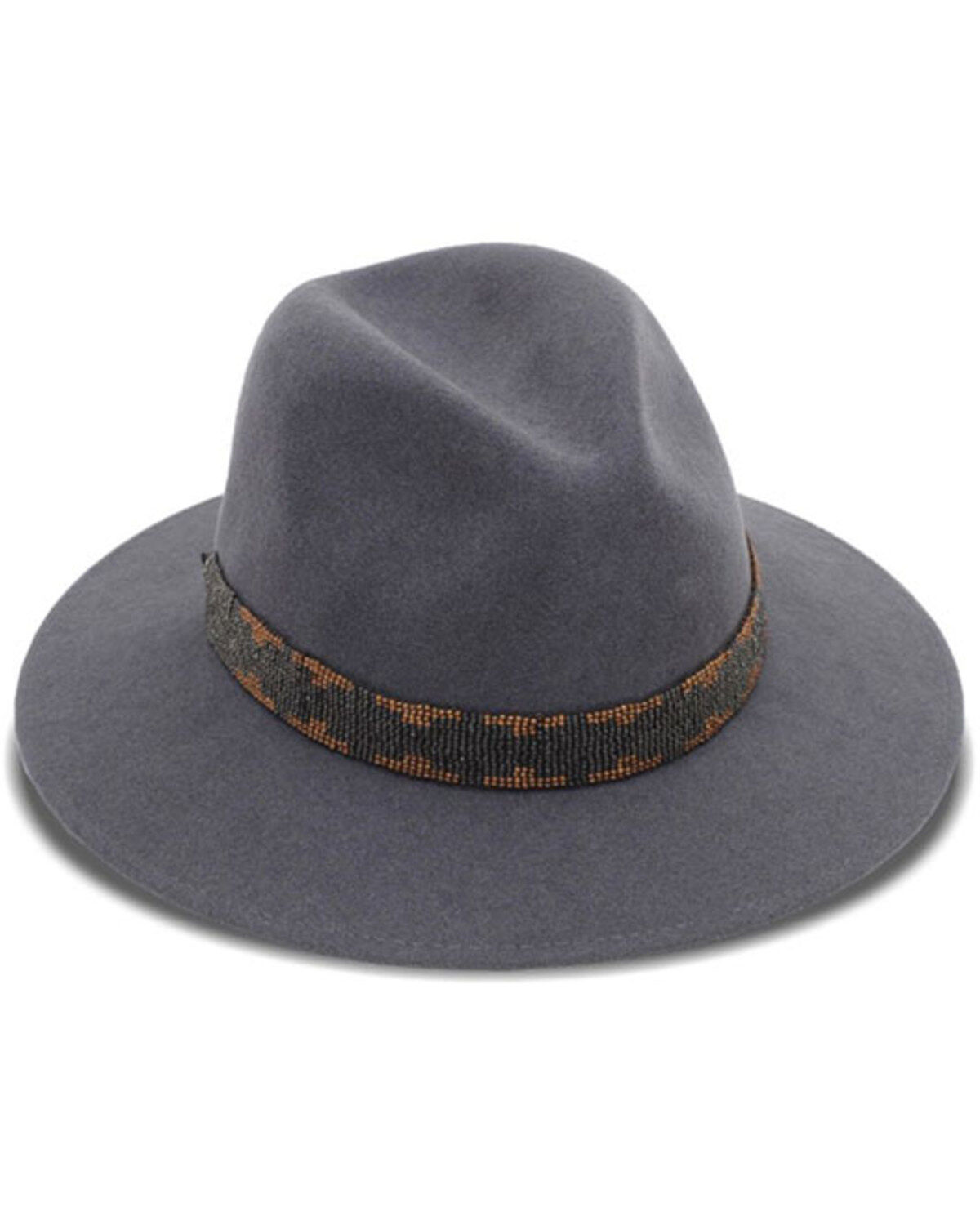 Image #1 - Nikki Beach Women's Storm Felt Western Fashion Hat, Grey, hi-res