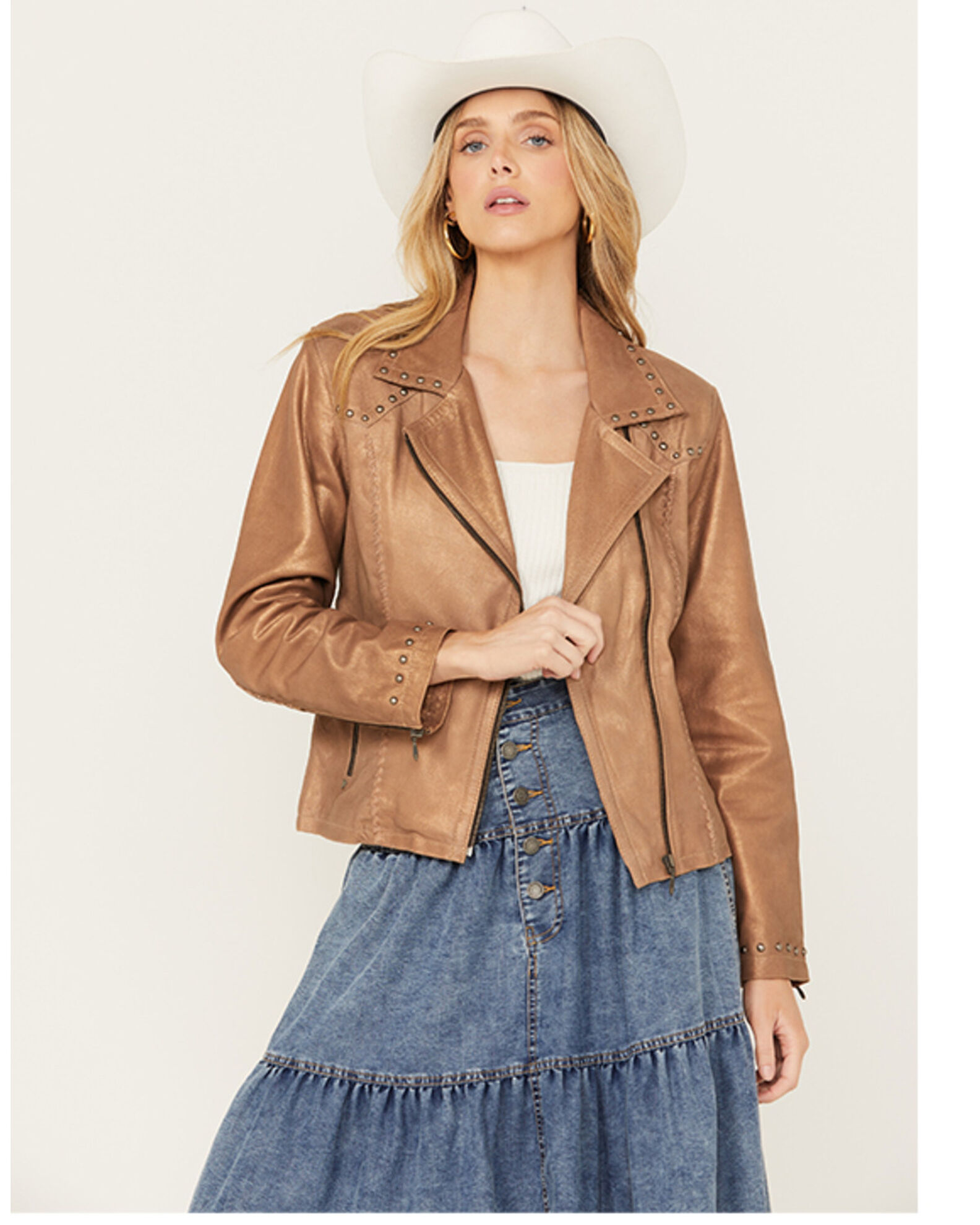 Cripple creek leather jackets ladies sale