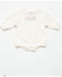 Image #1 - Angel Dear Infant Girls' Howdy Long Sleeve Onesie, Pink, hi-res