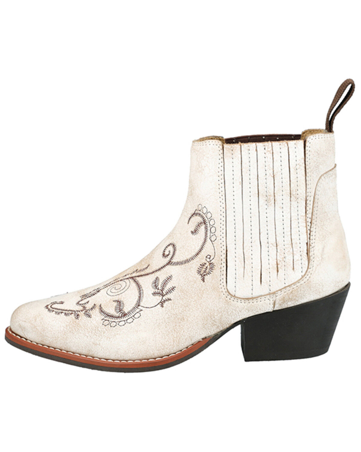 Image #3 - Smoky Mountain Women's Grace Western Boots - Round Toe, White, hi-res