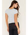 Image #4 - Originality Women's Ruffle Short Sleeve Puff Top, Blue, hi-res