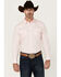 Image #1 - Gibson Trading Co Men's Campfire Solid Long Sleeve Pearl Snap Western Shirt, Pink, hi-res